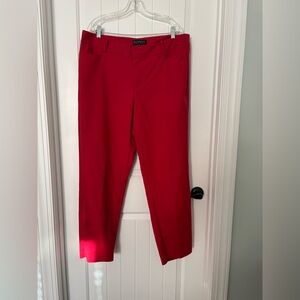 Eloquii Women Vibrant Red Dress Pants